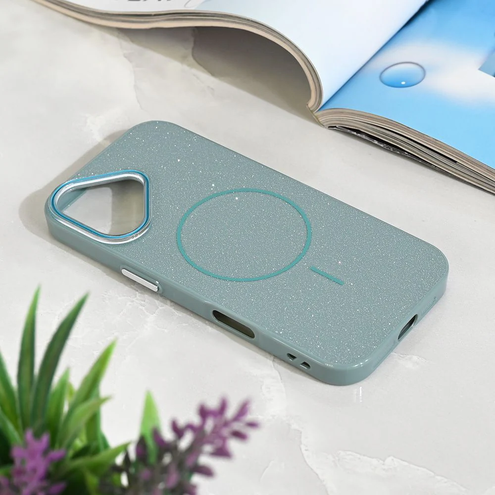 Maska Magsafe Sparkle Dust za iPhone 17 6.3 zelena