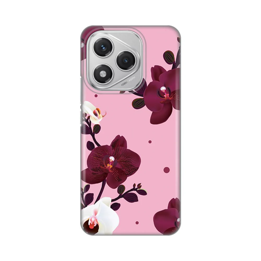 Maska za Honor 400 Lite Pink Orchid Silikonska Print Skin