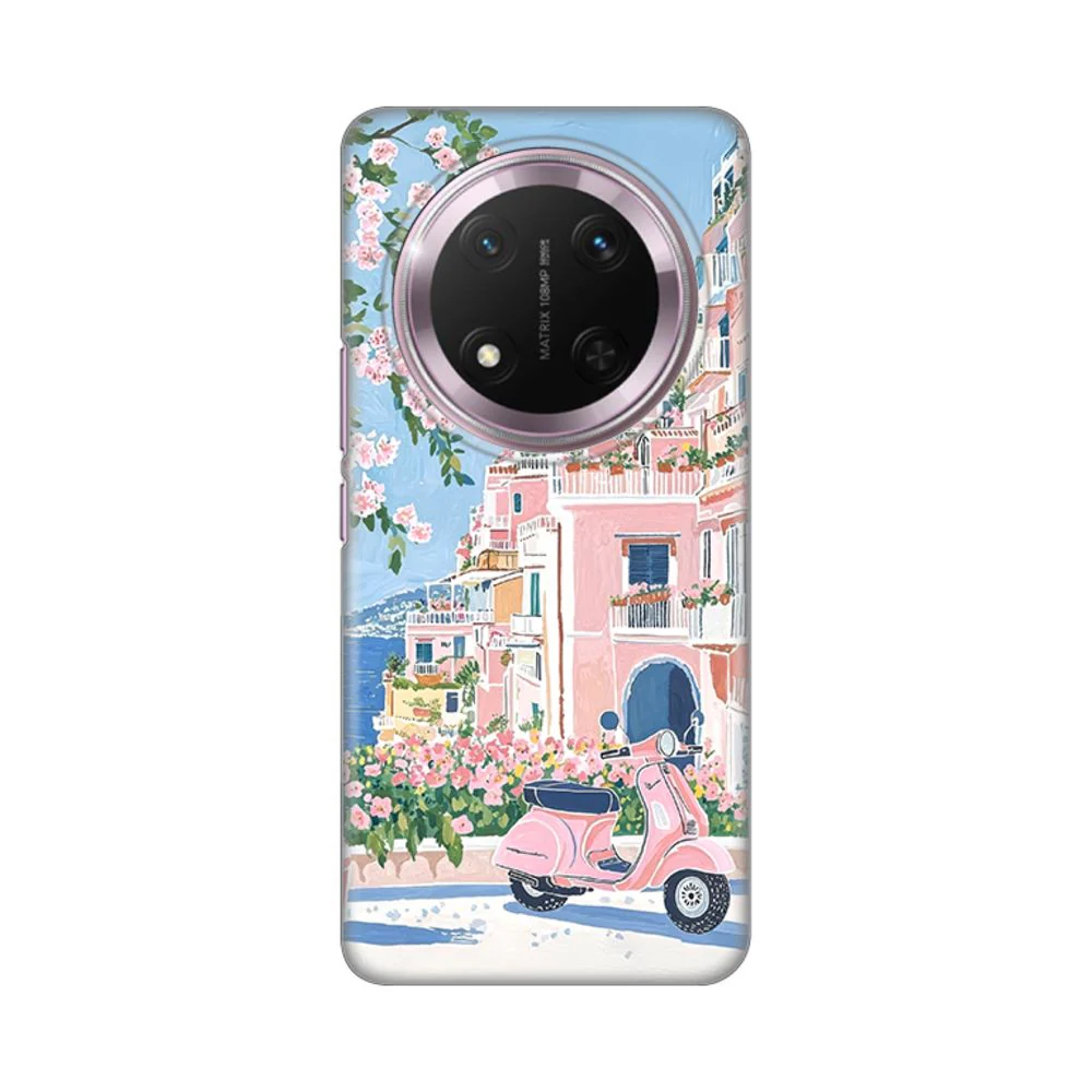 Maska za Honor Magic 7 Lite Pink Italy Silikonska Print