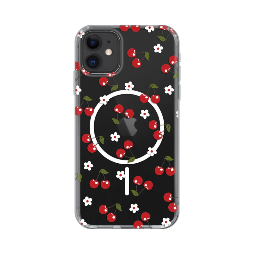 Maska za iPhone 11 6.1 Cute Cherries Print Magsafe
