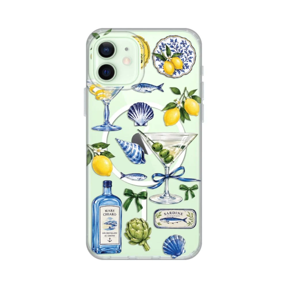 Maska za iPhone 12/12 Pro 6.1 Mediterranean Martini Print Magsafe