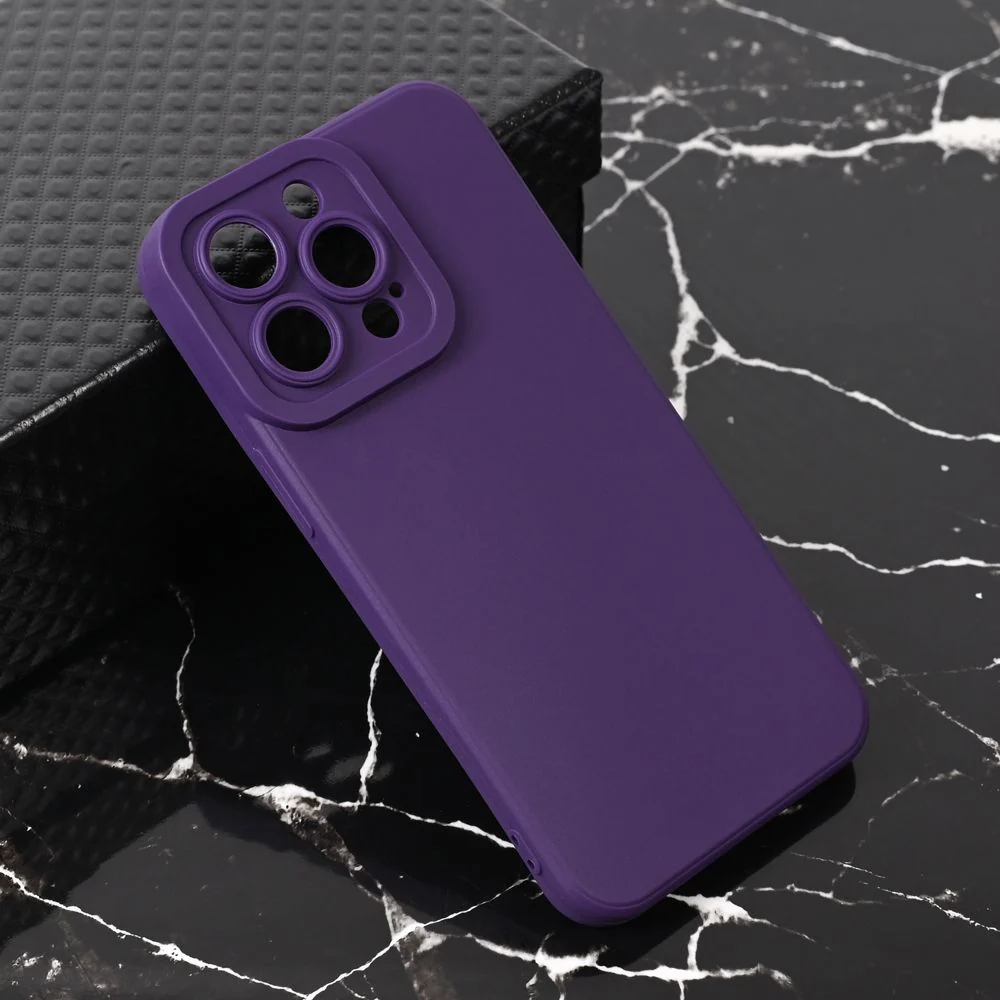 Maska za iPhone 13 6.1 mat tamno ljubicasta Teracell Giulietta