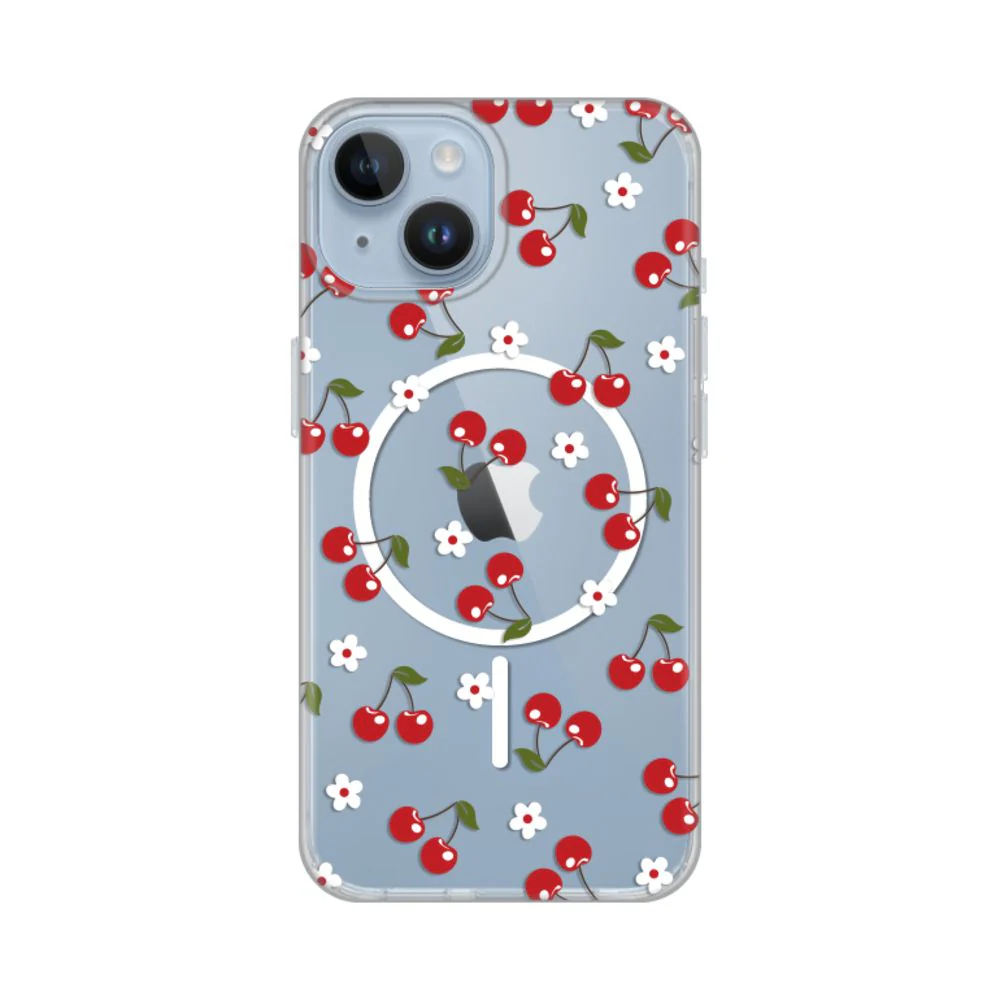 Maska za iPhone 13/14 6.1 Cute Cherries Print Magsafe