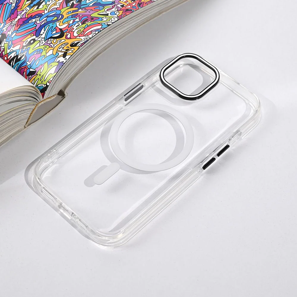 Maska za iPhone 15 6.1 bela Magsafe Color Pop