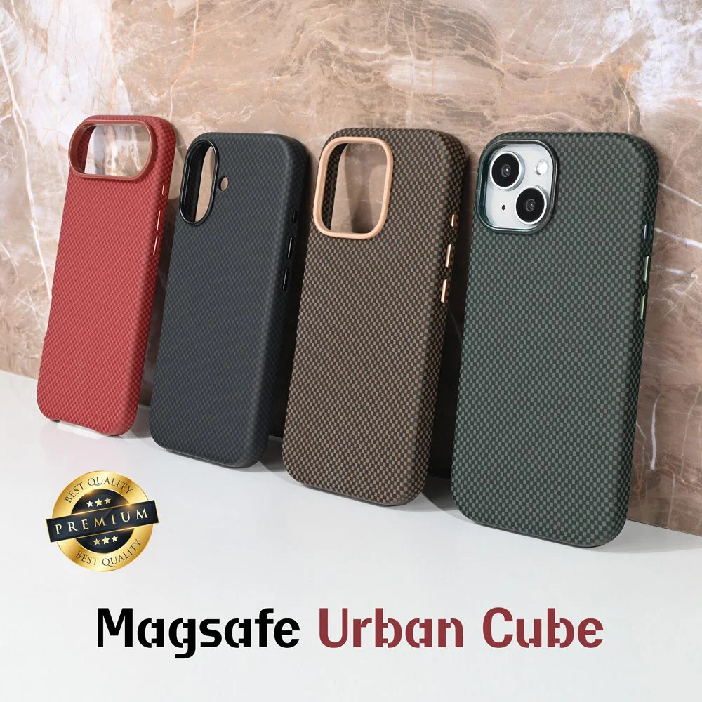 Maska za iPhone 15 6.1 crna Magsafe Urban Cube