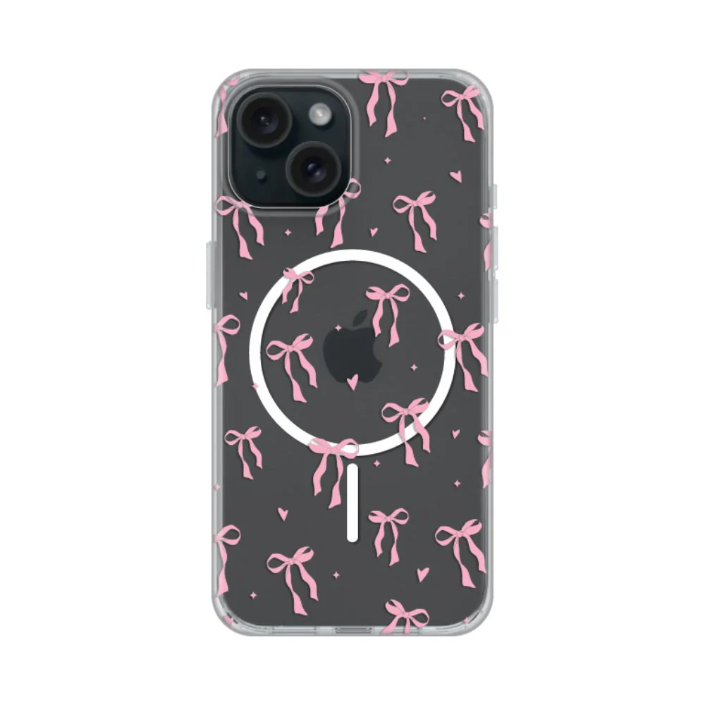 Maska za iPhone 15 6.1 Cute Bows Print Magsafe