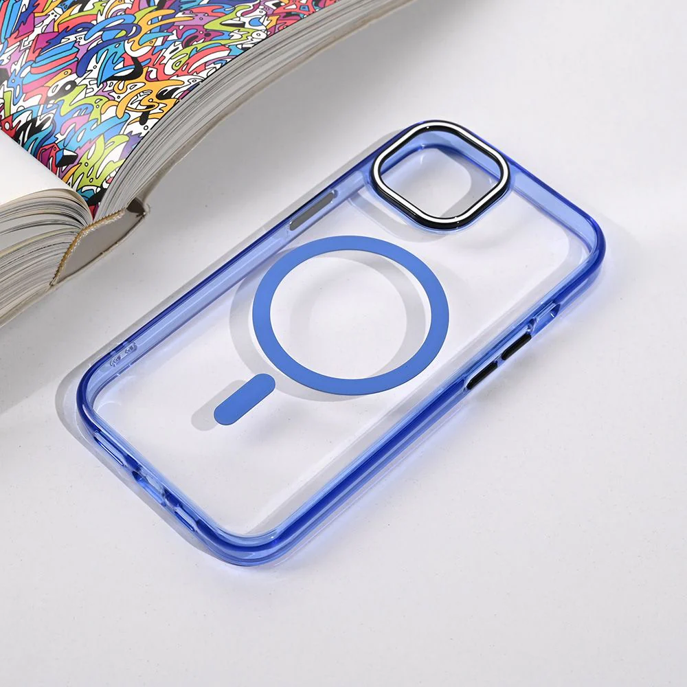Maska za iPhone 15 6.1 plava Magsafe Color Pop
