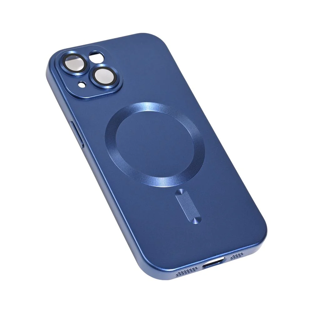 Maska za iPhone 15 6.1 tamno plava Magsafe Chrome