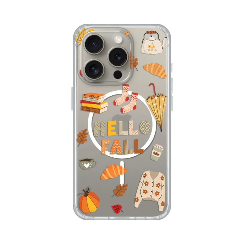 Maska za iPhone 15 Pro 6.1 Hello Fall Print Magsafe