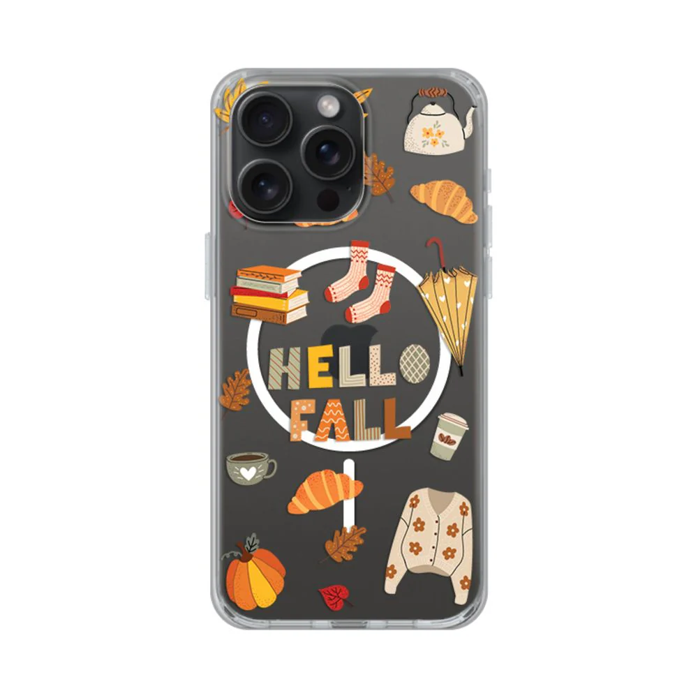 Maska za iPhone 15 Pro Max 6.7 Hello Fall Print Magsafe