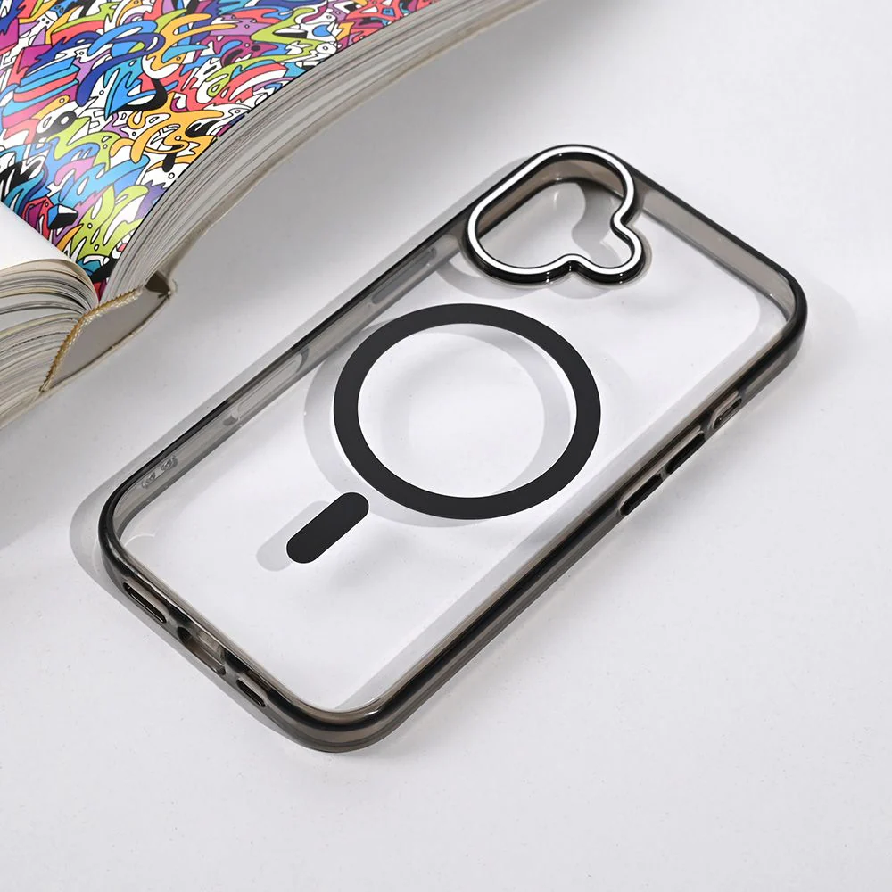 Maska za iPhone 16 6.1 crna Magsafe Color Pop