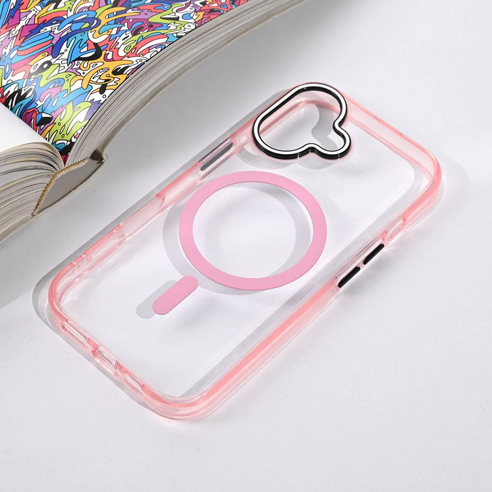 Maska za iPhone 16 6.1 roze Magsafe Color Pop