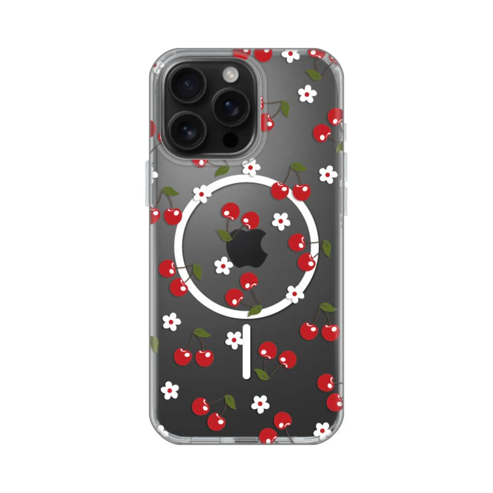 Maska za iPhone 16 Pro Max 6.9 Cute Cherries Print Magsafe
