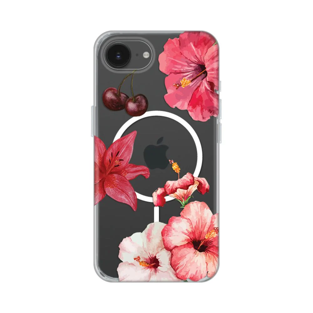 Maska za iPhone 16e 6.1 Hibiscus Print Magsafe