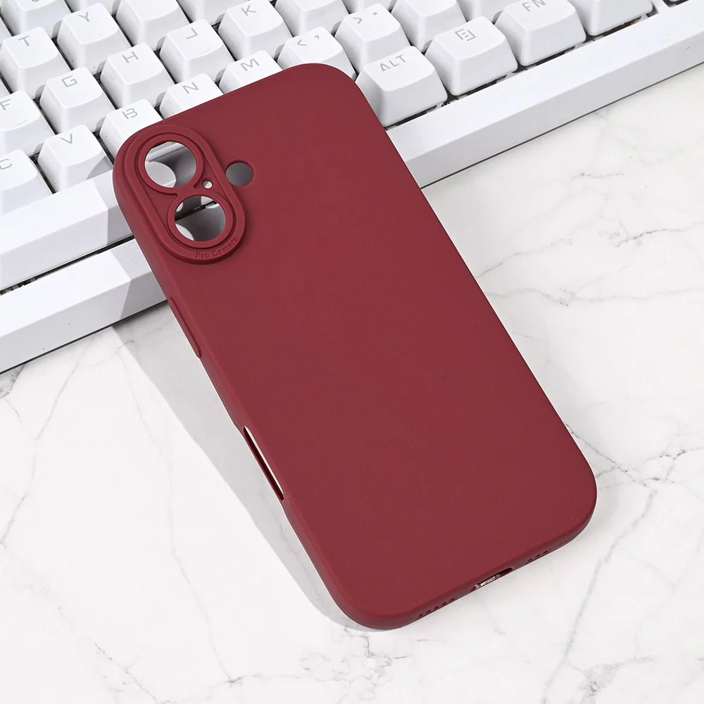 Maska za iPhone 17 6.3 bordo Silikon Pro Camera
