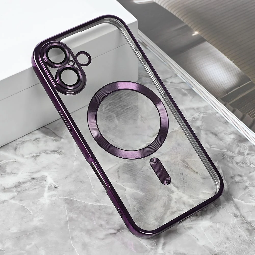 Maska za iPhone 17 6.3 ljubicasta Magsafe Lux