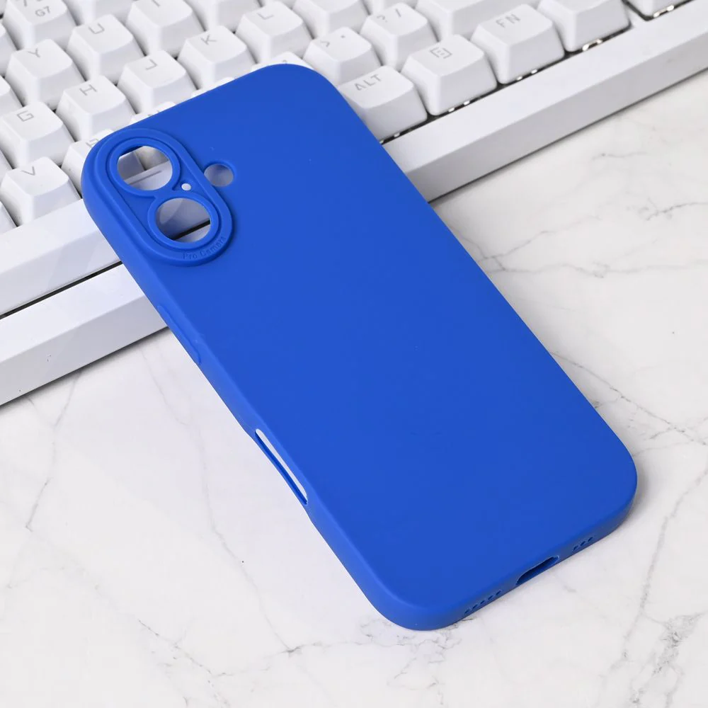 Maska za iPhone 17 6.3 plava Silikon Pro Camera