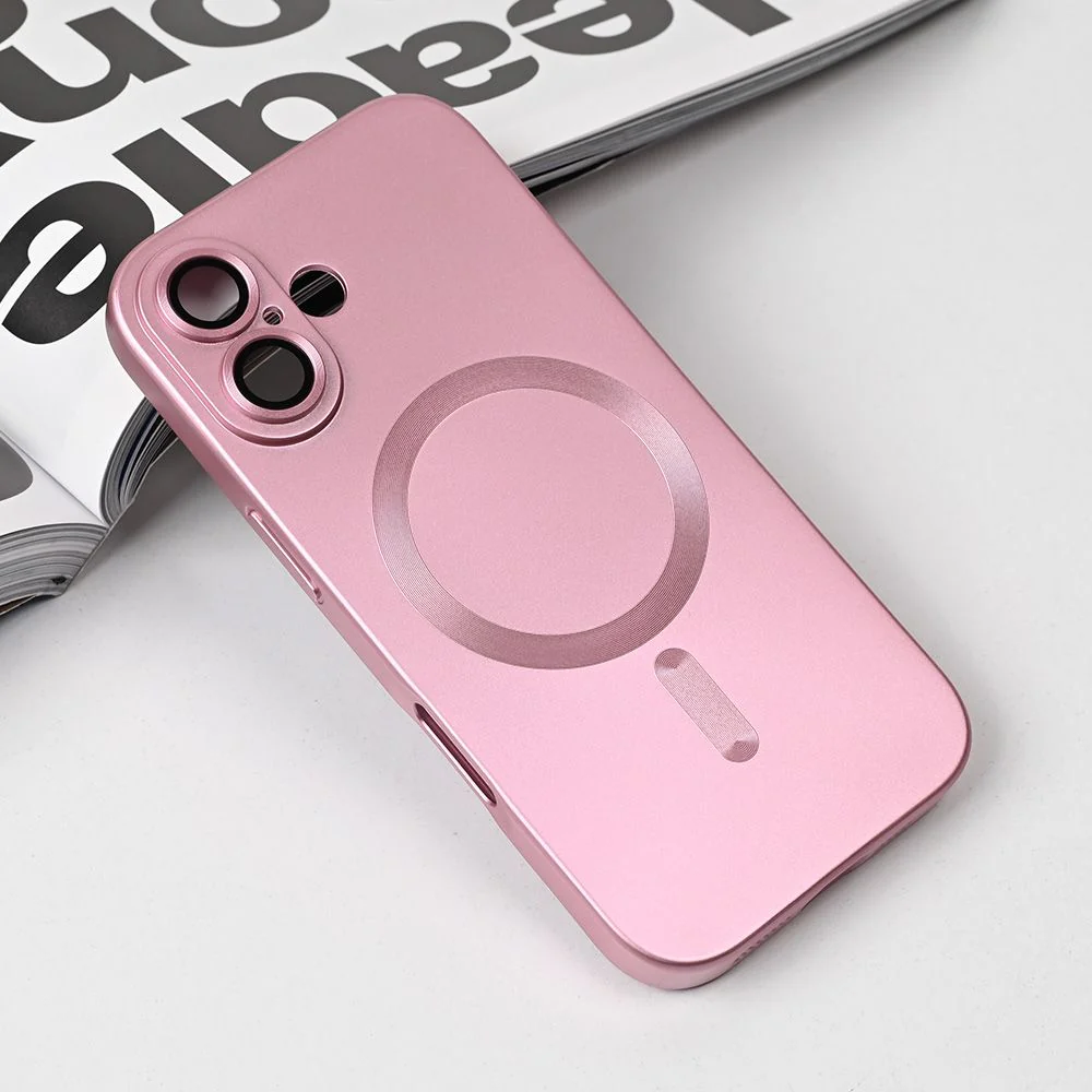Maska za iPhone 17 6.3 roze Magsafe Chrome
