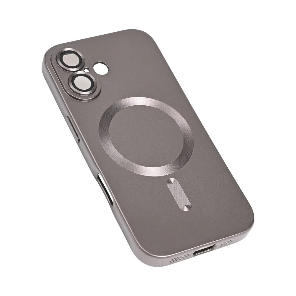 Maska za iPhone 17 6.3 siva Magsafe Chrome