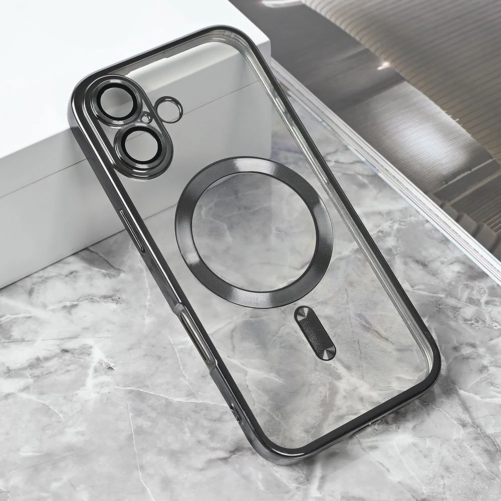 Maska za iPhone 17 6.3 siva Magsafe Lux