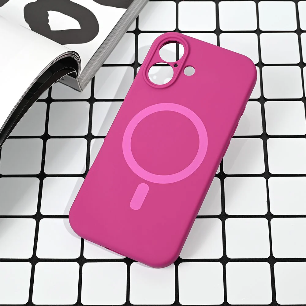 Maska za iPhone 17 6.3 tamno pink Magsafe Pure color