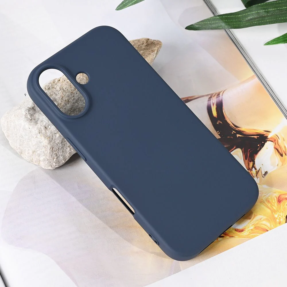 Maska za iPhone 17 6.3 tamno plava Teracell Soft Velvet