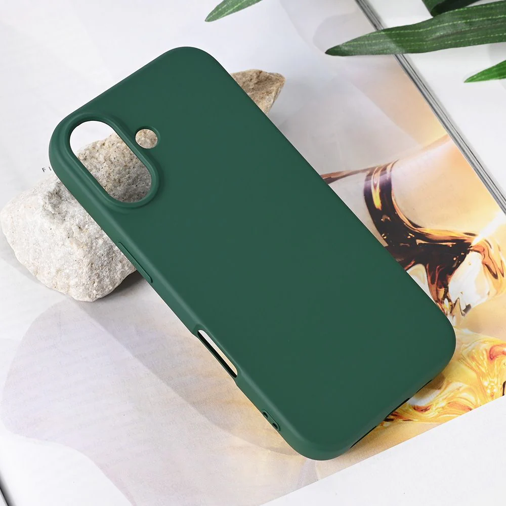 Maska za iPhone 17 6.3 tamno zelena Teracell Soft Velvet