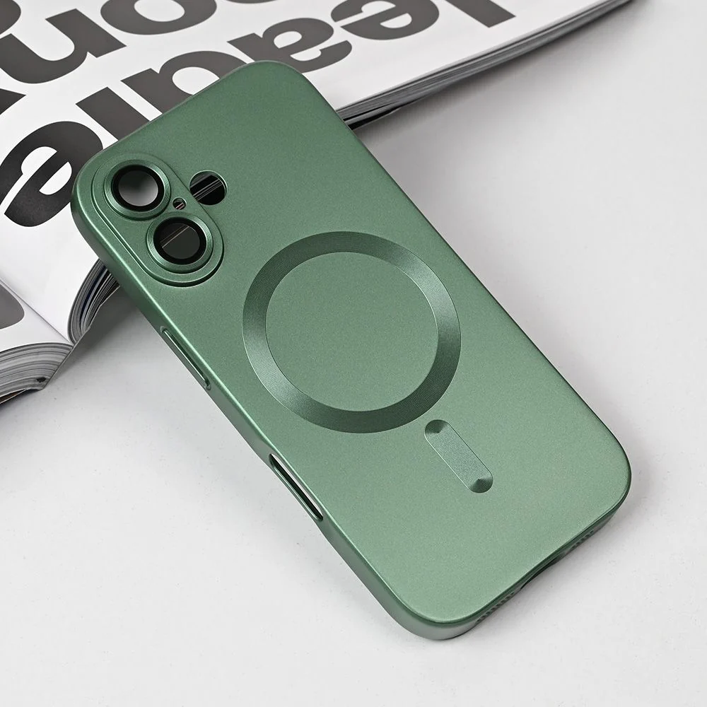 Maska za iPhone 17 6.3 zelena Magsafe Chrome