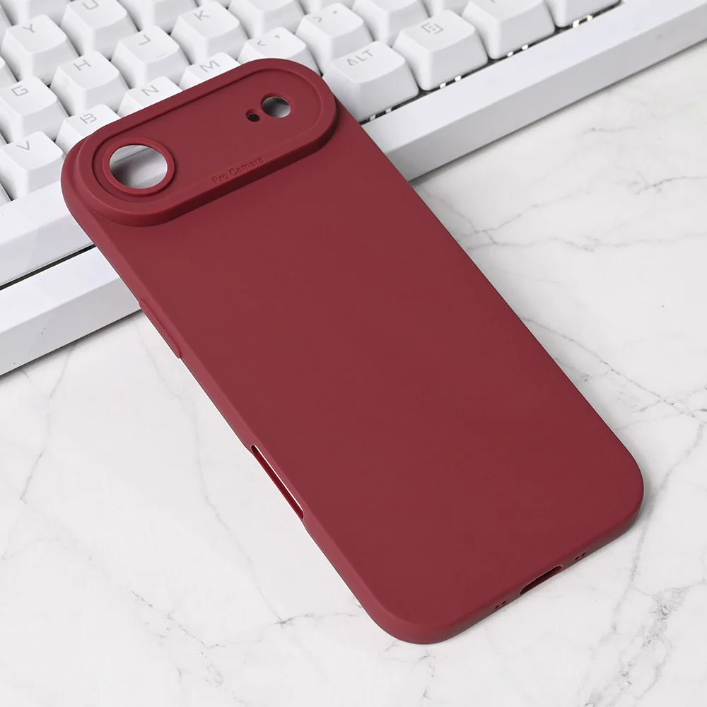 Maska za iPhone 17 Air 6.6 bordo Silikon Pro Camera