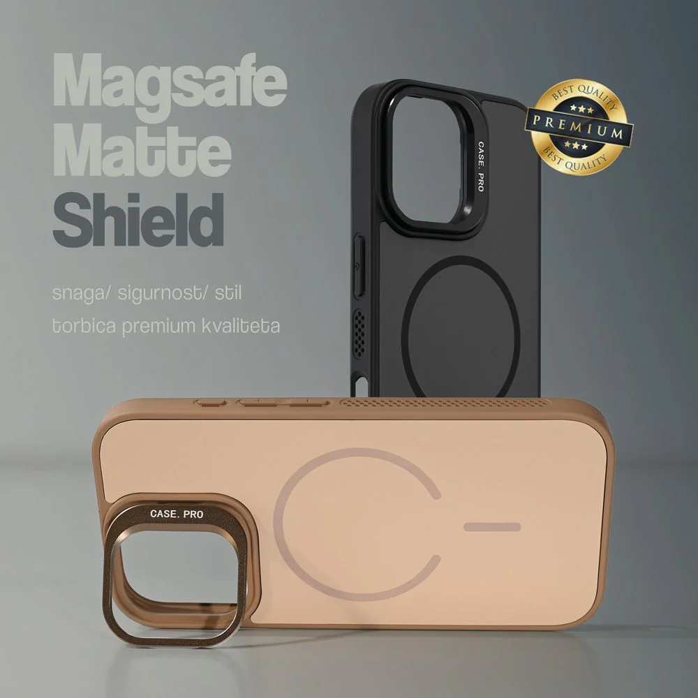 Maska za iPhone 17 Air 6.6 braon Magsafe Matte Shield