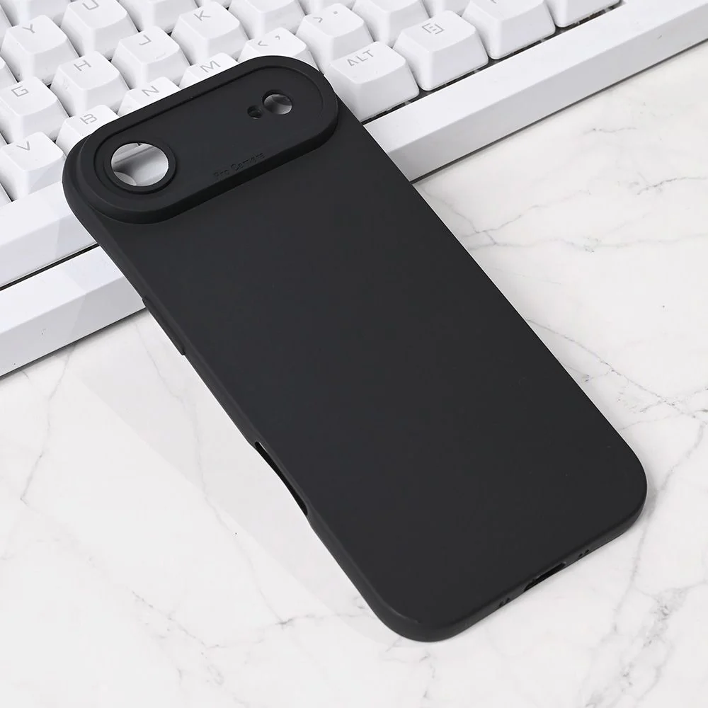 Maska za iPhone 17 Air 6.6 crna Silikon Pro Camera