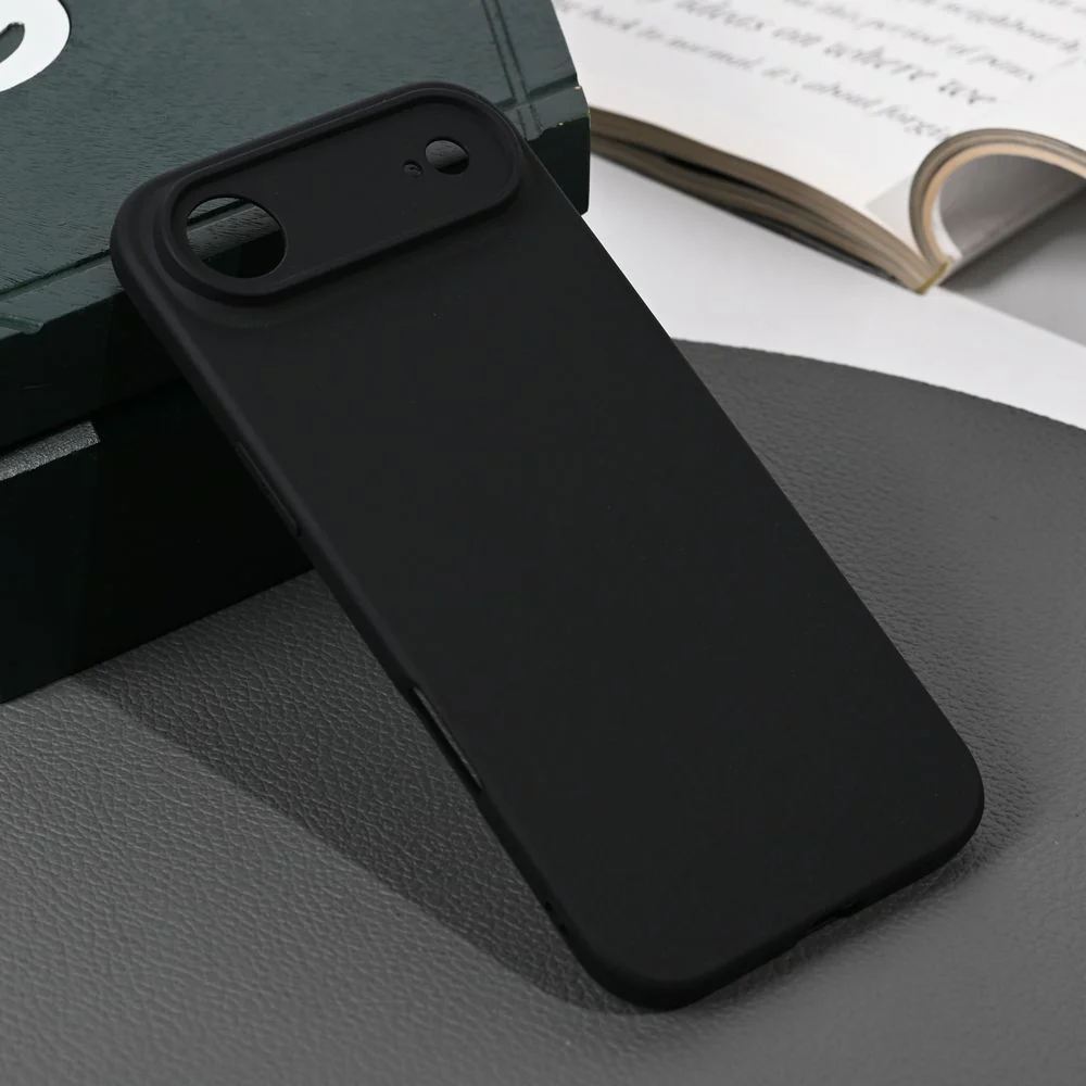 Maska za iPhone 17 Air 6.6 mat crna silikonska Skin