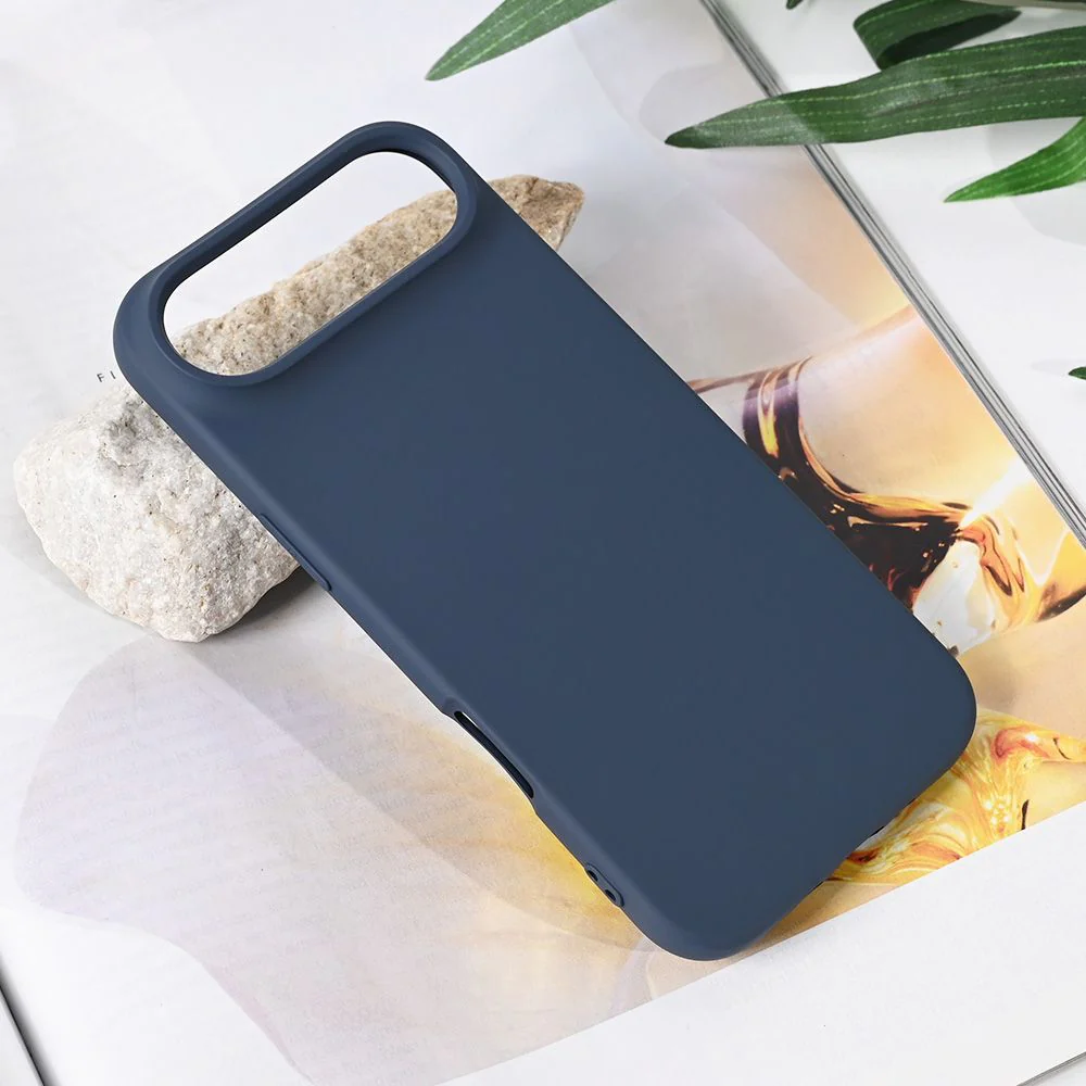 Maska za iPhone 17 Air 6.6 tamno plava Teracell Soft Velvet