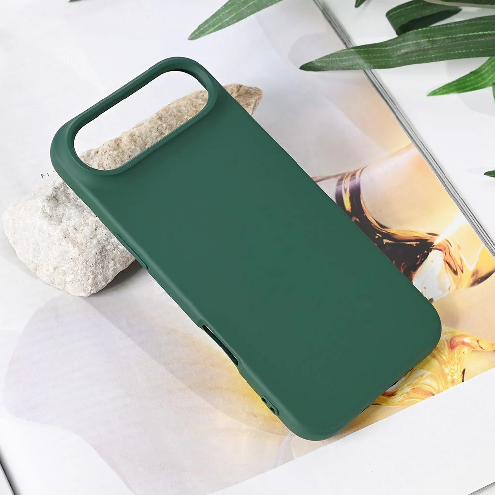 Maska za iPhone 17 Air 6.6 tamno zelena Teracell Soft Velvet