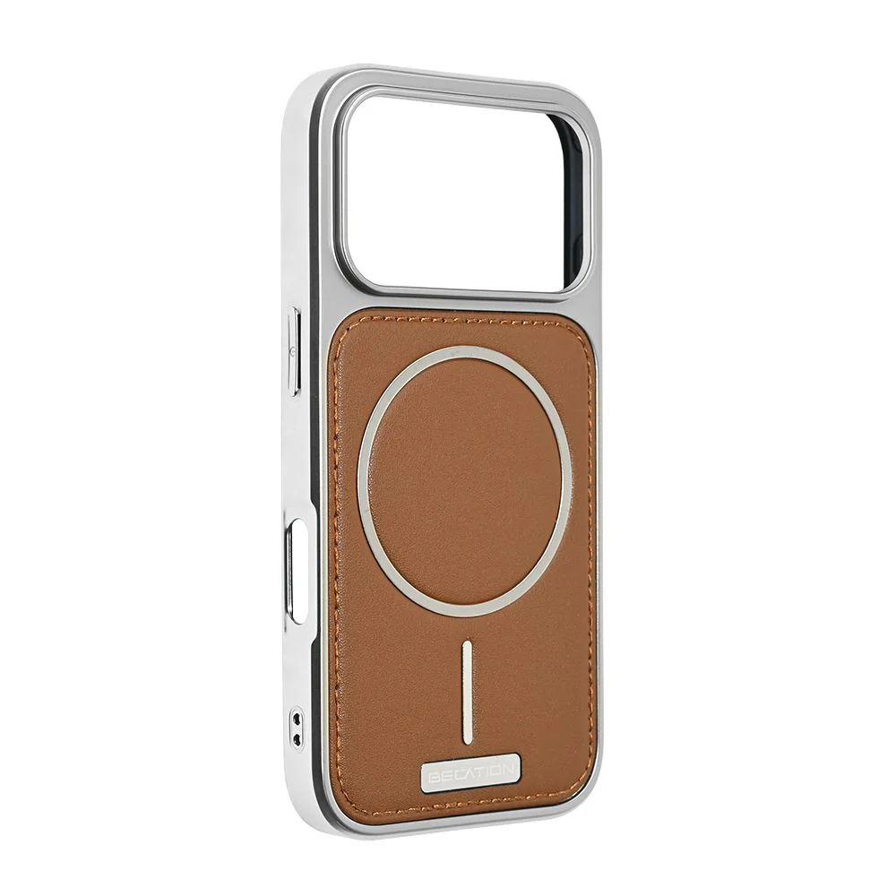 Maska za iPhone 17 Pro 6.3 braon Magsafe Urban Leather