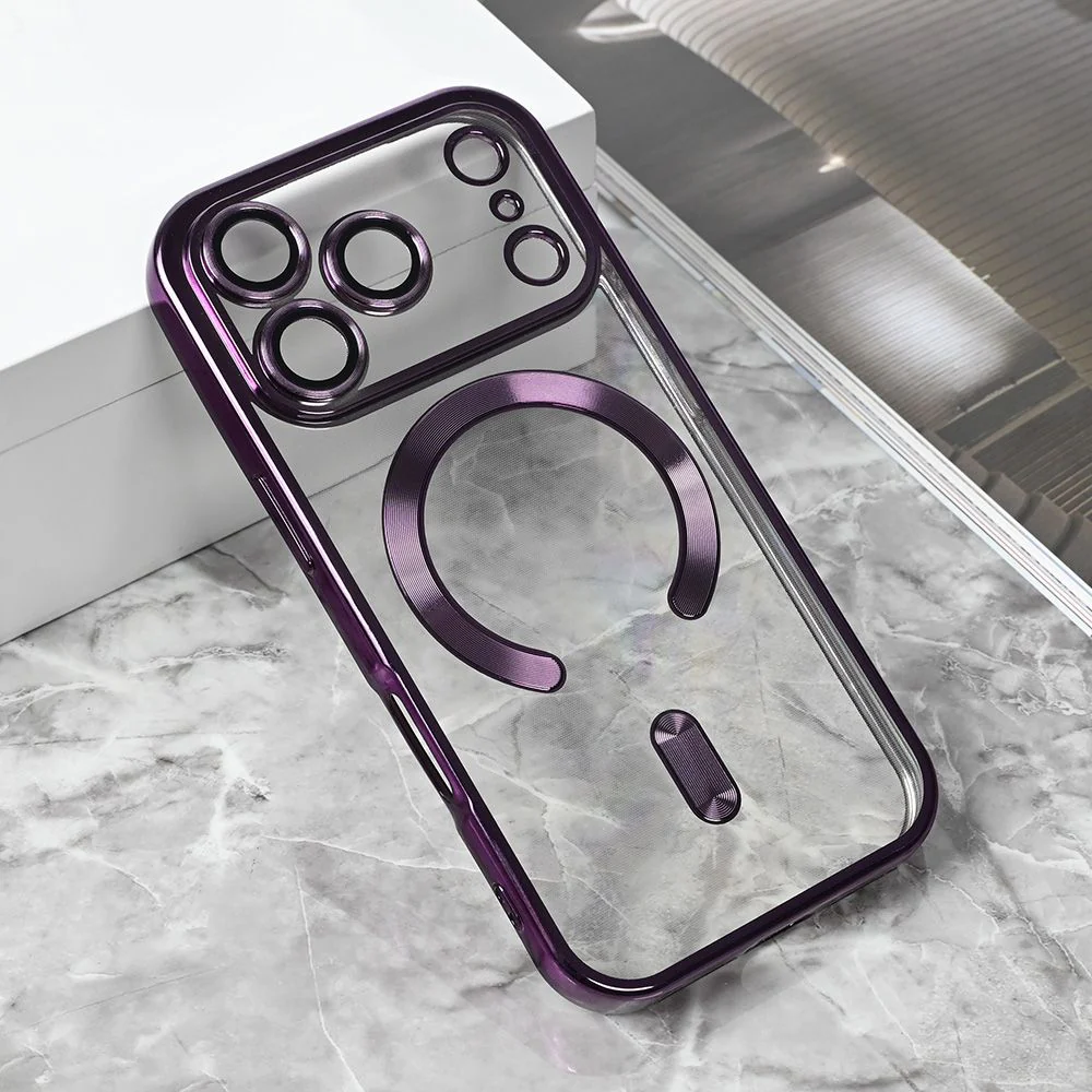 Maska za iPhone 17 Pro 6.3 ljubicasta Magsafe Lux