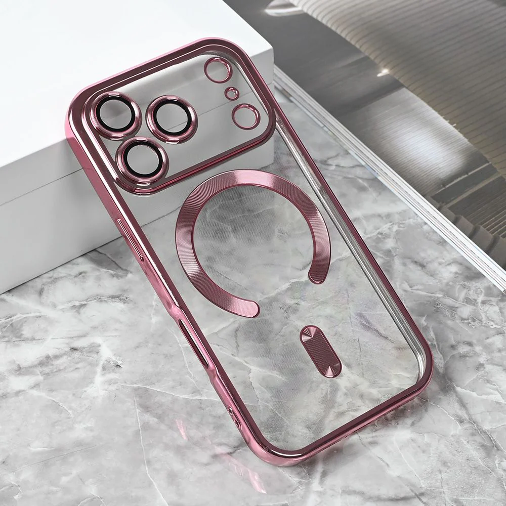 Maska za iPhone 17 Pro 6.3 roze Magsafe Lux