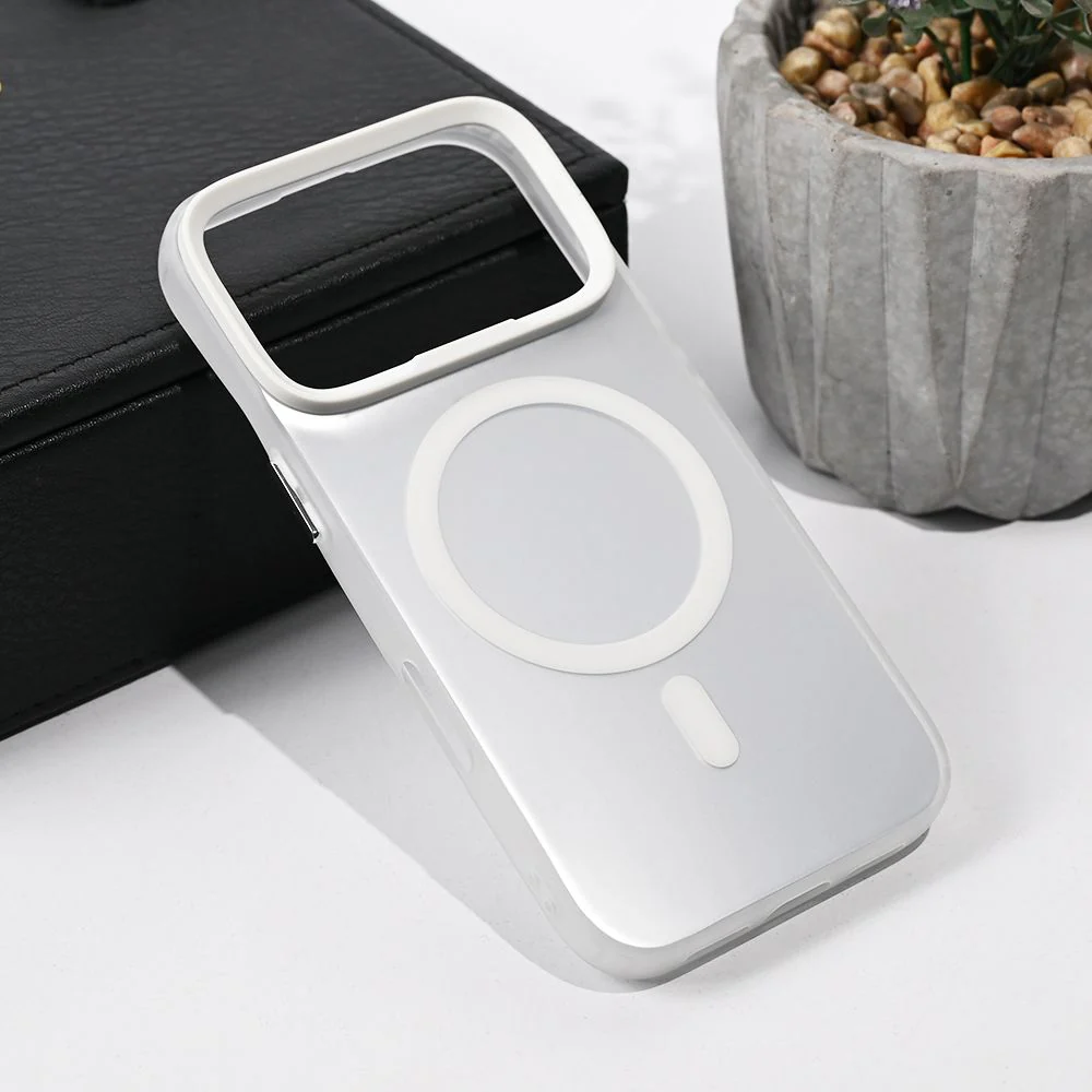 Maska za iPhone 17 Pro 6.3 srebrna Magsafe Clear