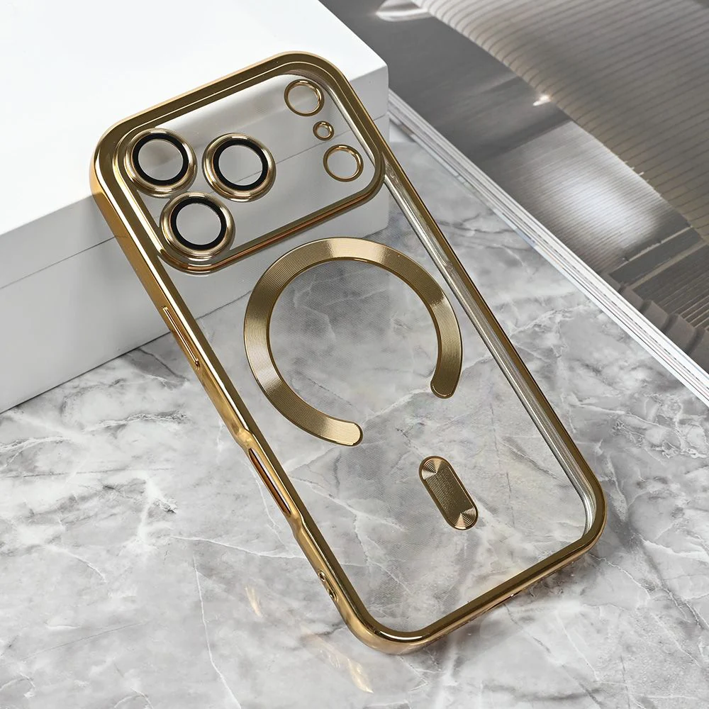 Maska za iPhone 17 Pro 6.3 zlatna Magsafe Lux