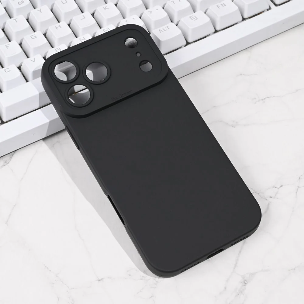 Maska za iPhone 17 Pro Max 6.9 crna Silikon Pro Camera