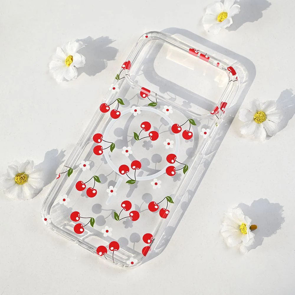 Maska za iPhone 17 Pro Max 6.9 Cute Cherries Print Magsafe