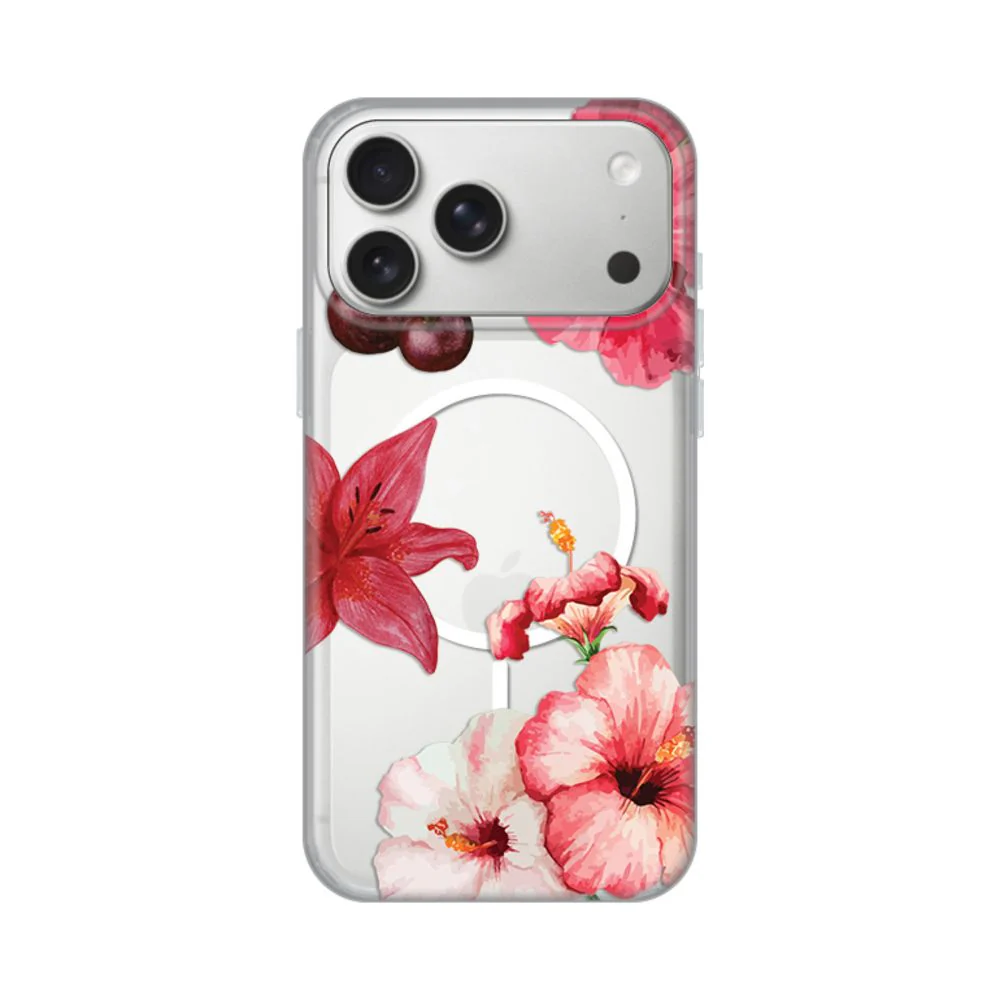 Maska za iPhone 17 Pro Max 6.9 Hibiscus Print Magsafe