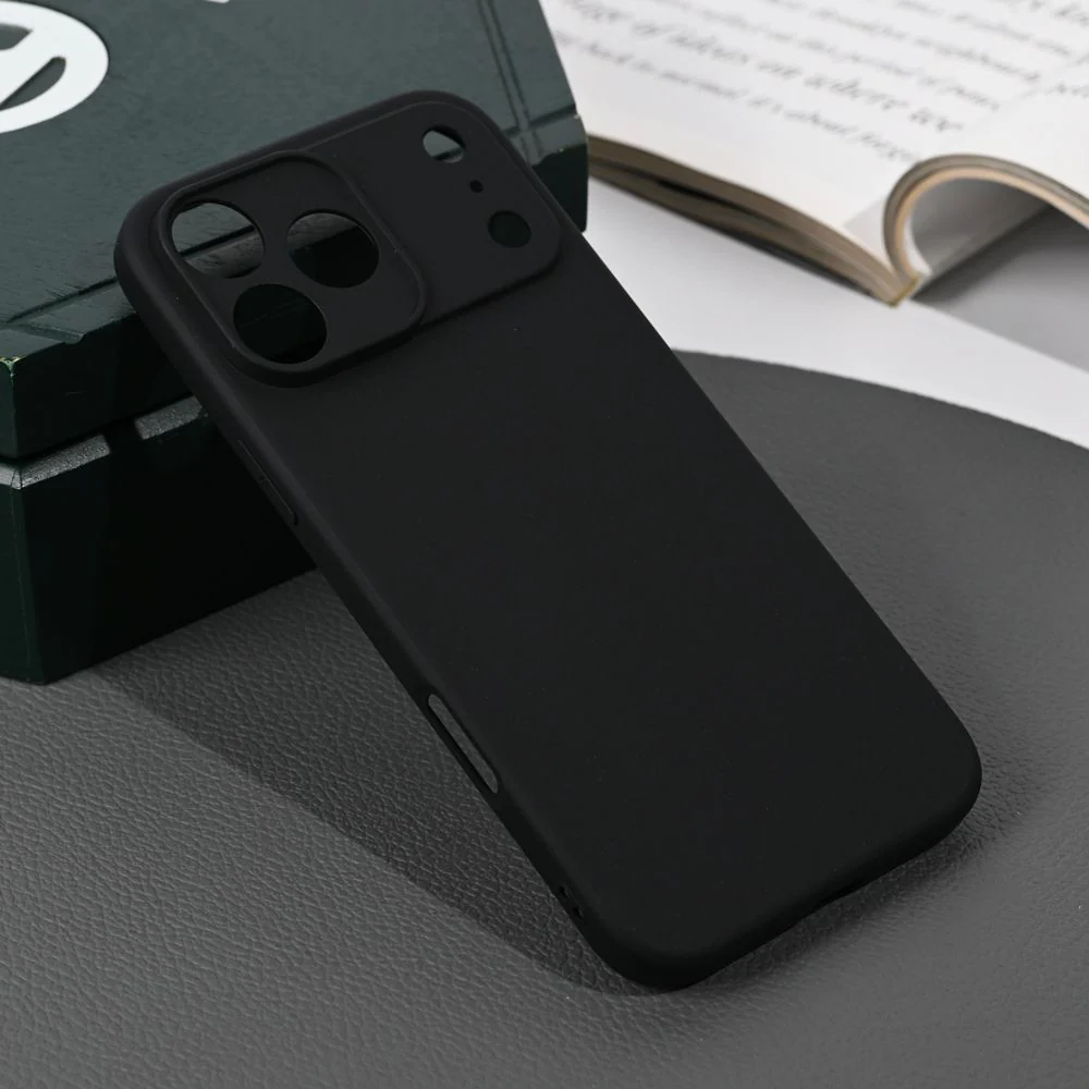 Maska za iPhone 17 Pro Max 6.9 mat crna silikonska Skin