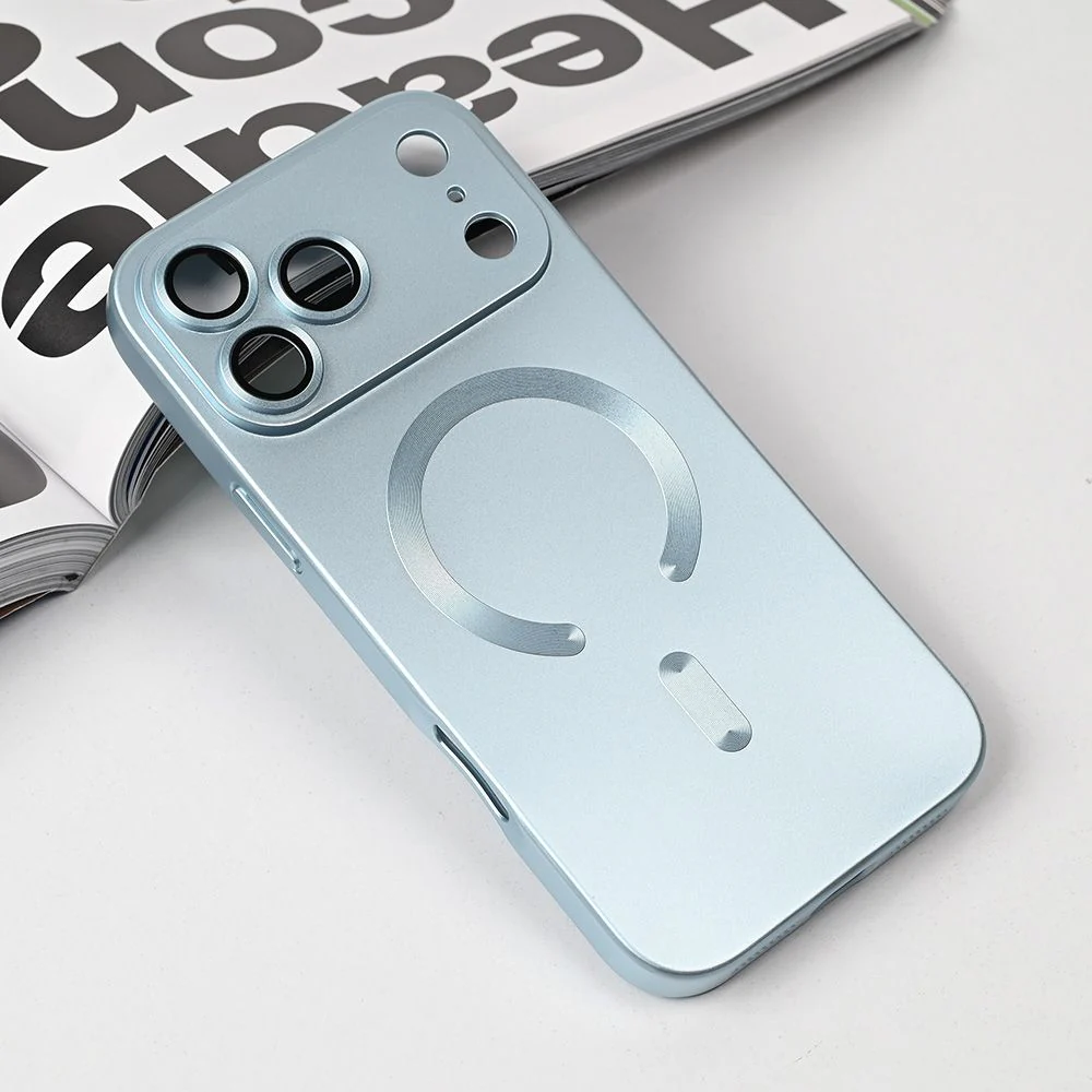 Maska za iPhone 17 Pro Max 6.9 plava Magsafe Chrome