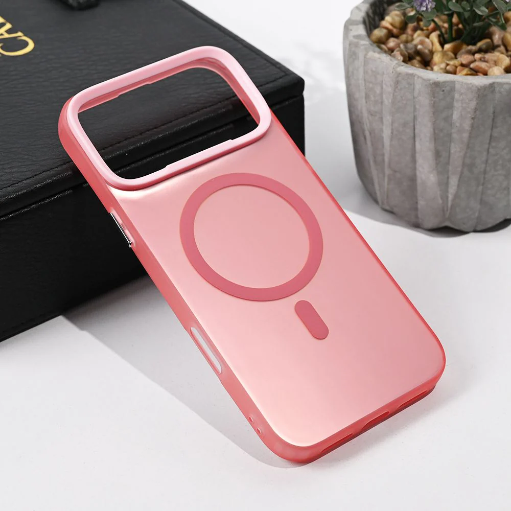 Maska za iPhone 17 Pro Max 6.9 roze Magsafe Clear