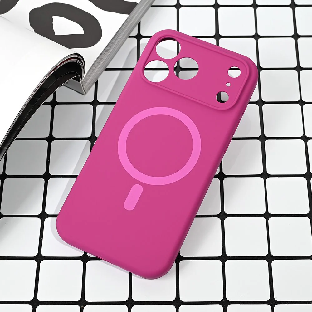 Maska za iPhone 17 Pro Max 6.9 tamno pink Magsafe Pure color