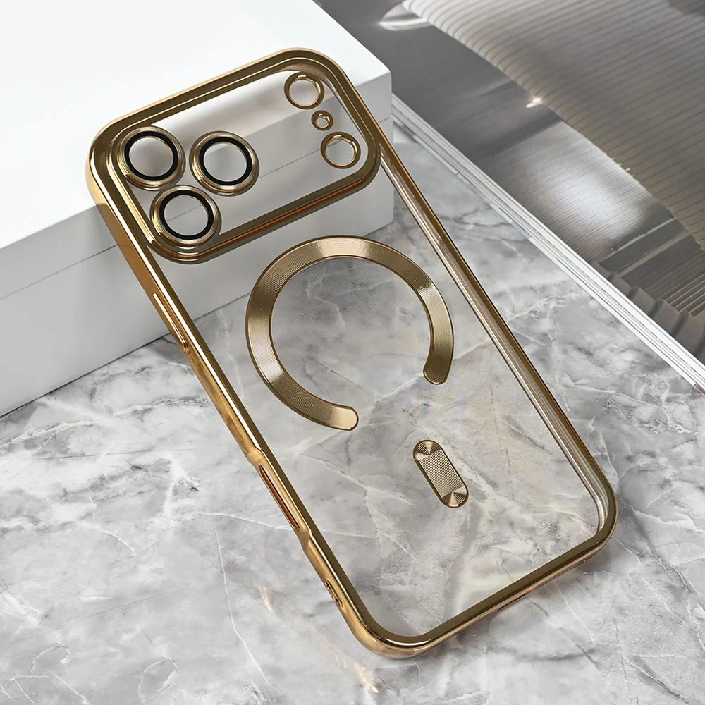 Maska za iPhone 17 Pro Max 6.9 zlatna Magsafe Lux