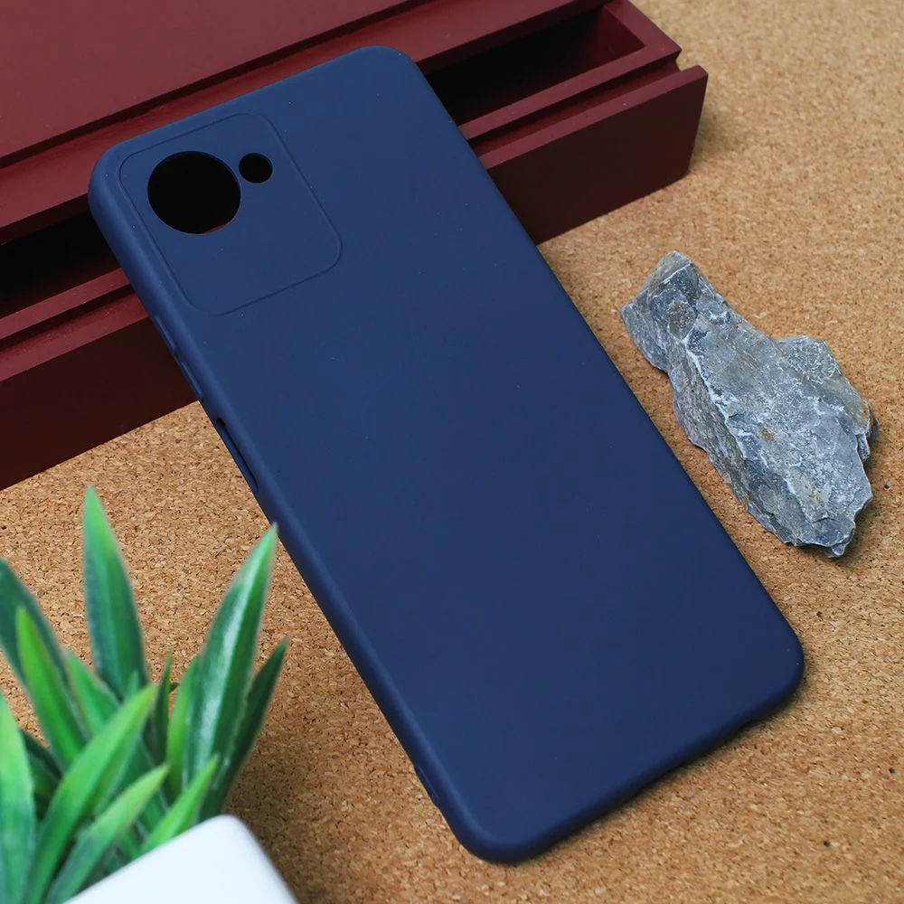 Maska za Realme C30 mat tamno plava Teracell Giulietta