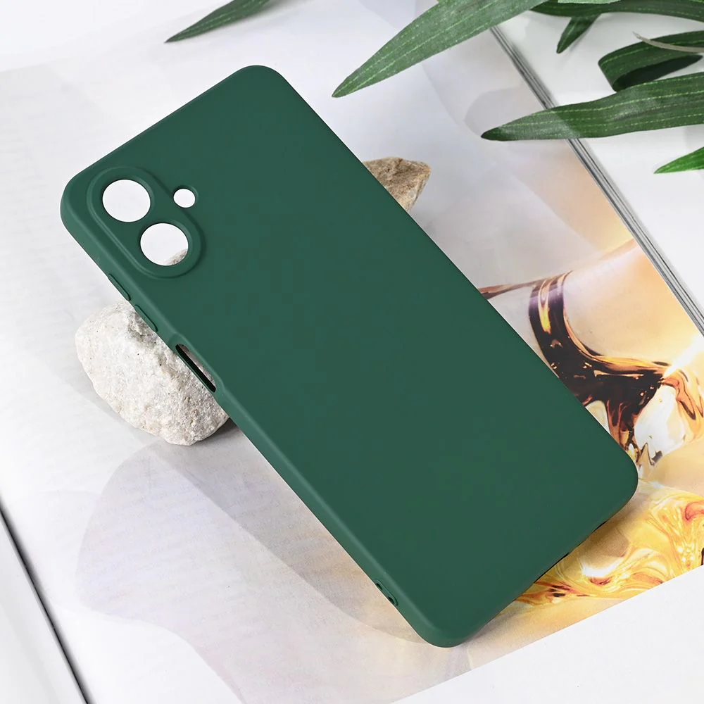 Maska za Samsung A075F Galaxy A07 tamno zelena Teracell Soft Velvet