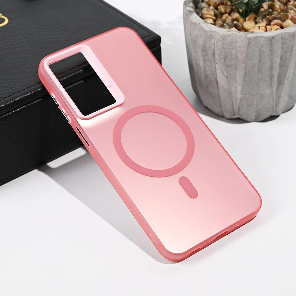 Maska za Samsung A175 Galaxy A17 roze Magsafe Clear